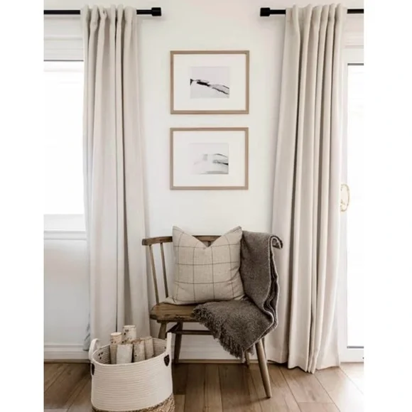 Elegant Cream Curtains - Picture 3 of 6